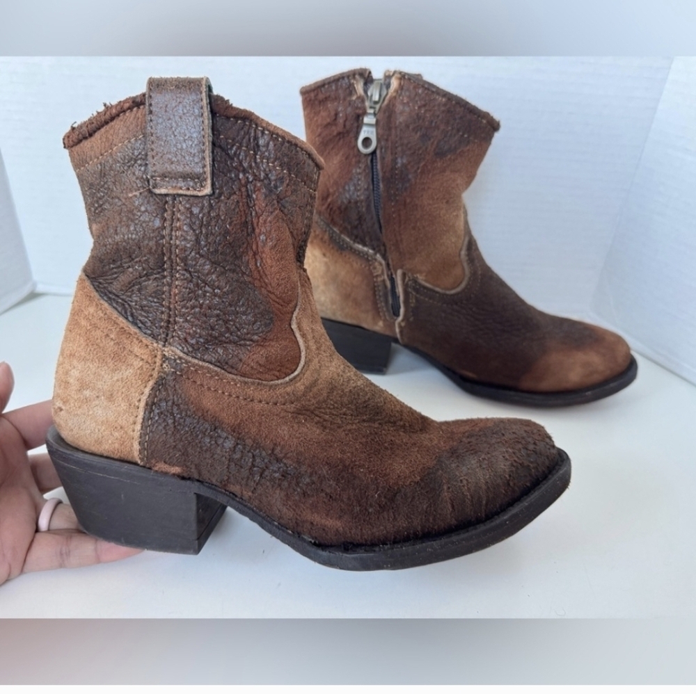 Corral Lamb Skin Ankle Boots Size 6